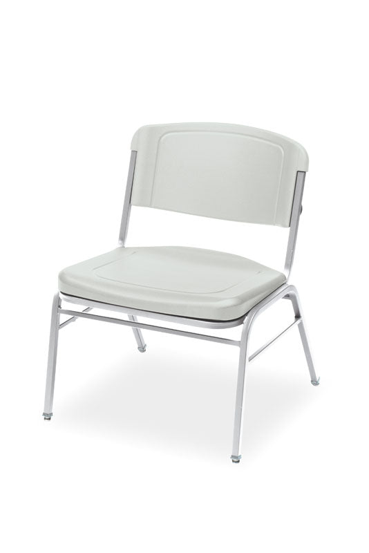 Rough n Ready® Big & Tall Stack Chair, 4-Pack, 3 Colors with Silver Frame