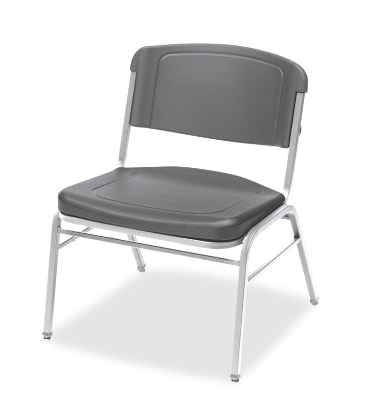 Rough n Ready® Big & Tall Stack Chair, 4-Pack, 3 Colors with Silver Frame