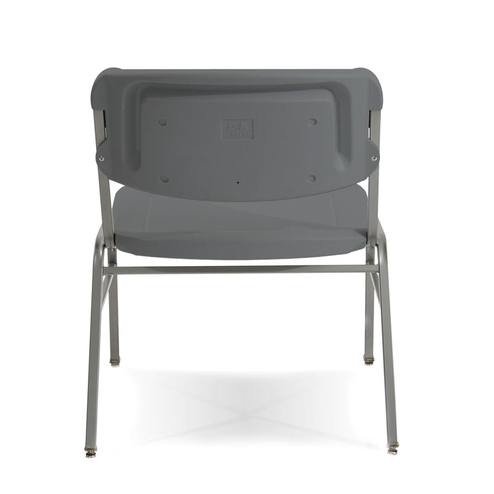 Rough n Ready® Big & Tall Stack Chair, 4-Pack, 3 Colors with Silver Frame