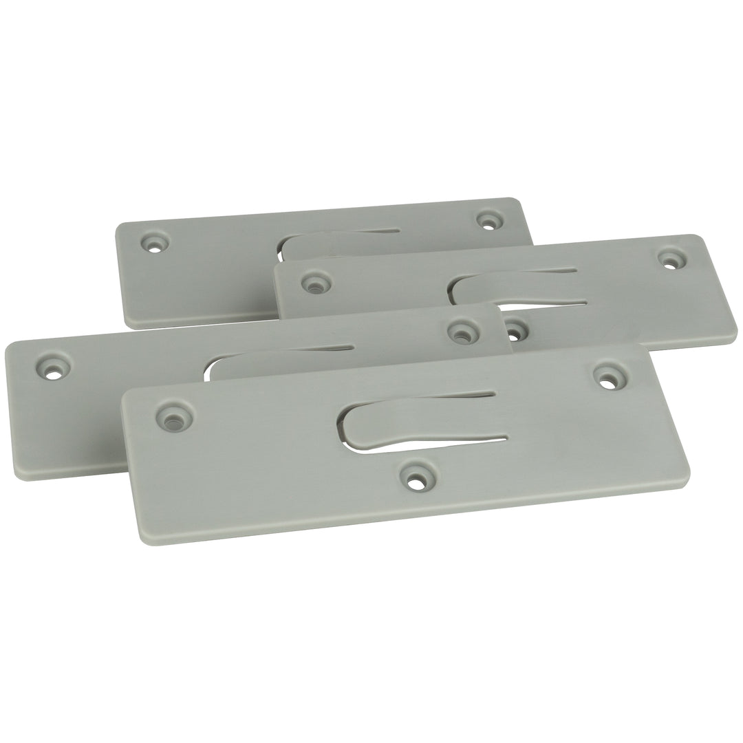 Replacement Wall Mounting Plates for Clarity™ Glass Dry Erase White Board - 4 pack