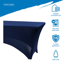 iGear™ Stretch Fabric Table Cover, 8ft. Table, 3 Colors