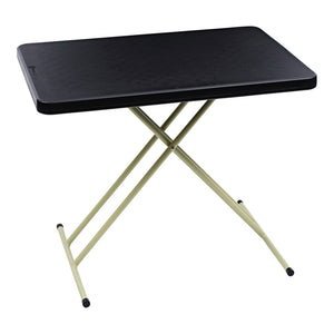 IndestrucTable® Classic ECO™ Personal Folding Table, Black, 20" x 30"