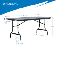 IndestrucTable® Commercial Folding Table, 30" x 72", 2 Colors