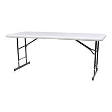 IndestrucTable® Classic Adjustable Height Folding Table, 30"x 72", 2 Colors