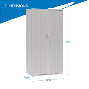 Rough n Ready® Storage Cabinet, 72" Height, 2 Colors