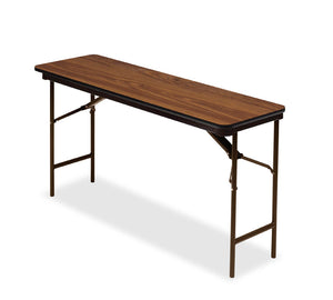 OfficeWorks™ Commercial Wood Laminate Folding Table, 18" x 60", 3 Finishes