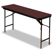 OfficeWorks™ Commercial Wood Laminate Folding Table, 18"x 72",  3 Finishes