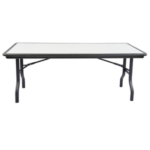 IndestrucTable® Ultimate Folding Table, Black with Gray Granite 