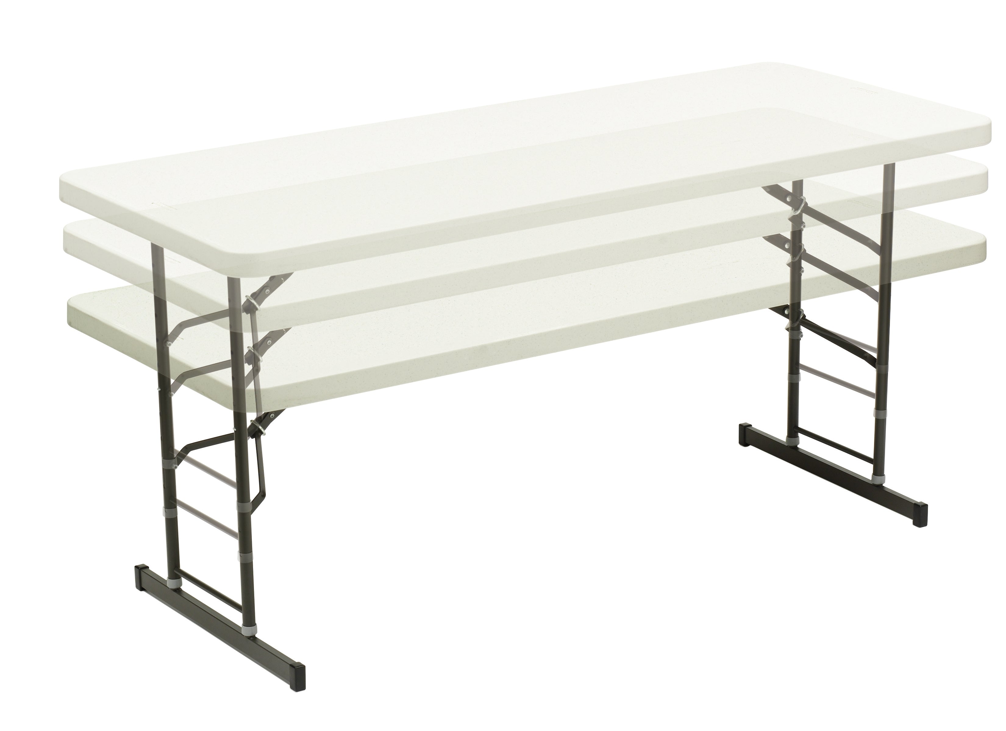 IndestrucTable® Classic Adjustable Height Folding Table, 30 IndestrucTable® Classic Adjustable Height Folding Table, 30