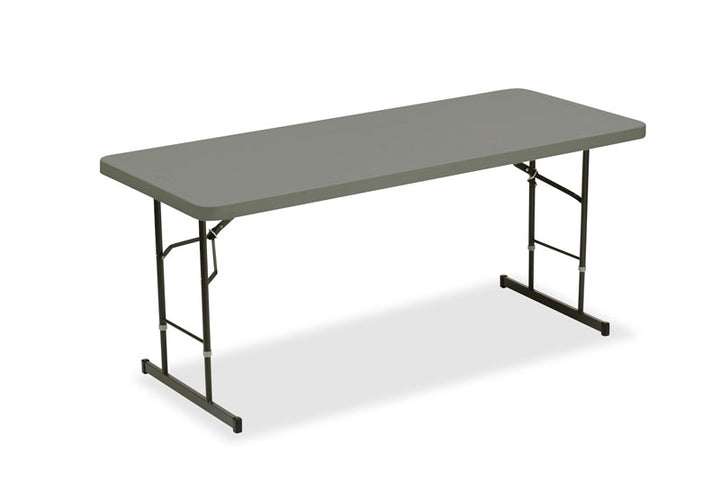 IndestrucTable® Classic Adjustable Height Folding Table, 30"x 72", 2 Colors