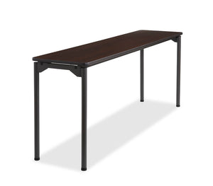 Maxx Legroom™ Wood Folding Table, 18"x 72", Walnut