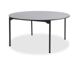 Maxx Legroom™ Wood Folding Table, 60" Round, Gray