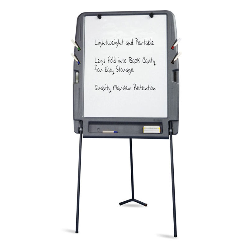 Iceberg Polarity Magnetic Presentation Flipchart Easel with Dry-erase  Surface - 30 (2.5 ft) Width x 38 (3.2 ft) Height - White Steel Surface -  Metal Frame - Rectangle - Floor Standing - 1 Each - Zerbee