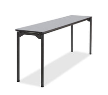 Maxx Legroom™ Wood Folding Table, 18"x 72", Walnut