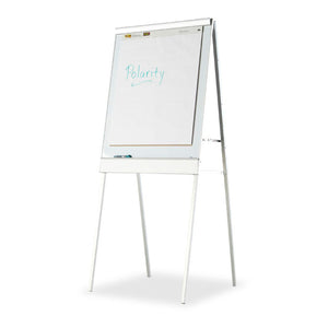 Polarity™ Adjustable Height, Magnetic Dry Erase and Flipchart Easel